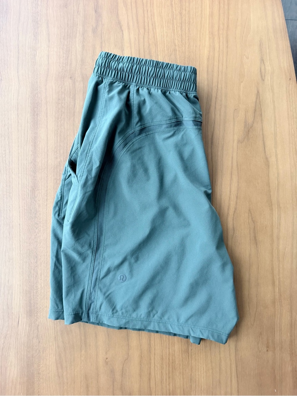 Lululemon Pace Breaker Linerless Short 7” Teal Green